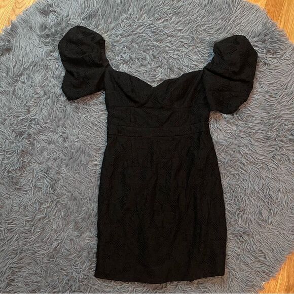 Free People Fame and Partners Womens Mini Black Dress Size 4 - Picture 1 of 5